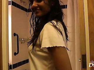 Indian Nubile Divya Shaking Hot Ass In Shower